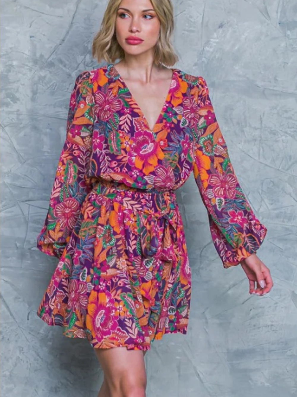 Flying Tomato Floral Paisley Dress
